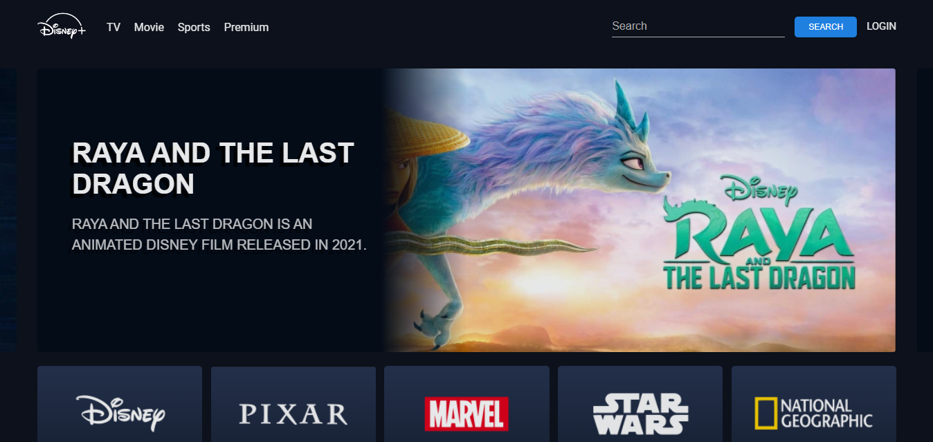 Disney+ Hotstar Clone website preview image